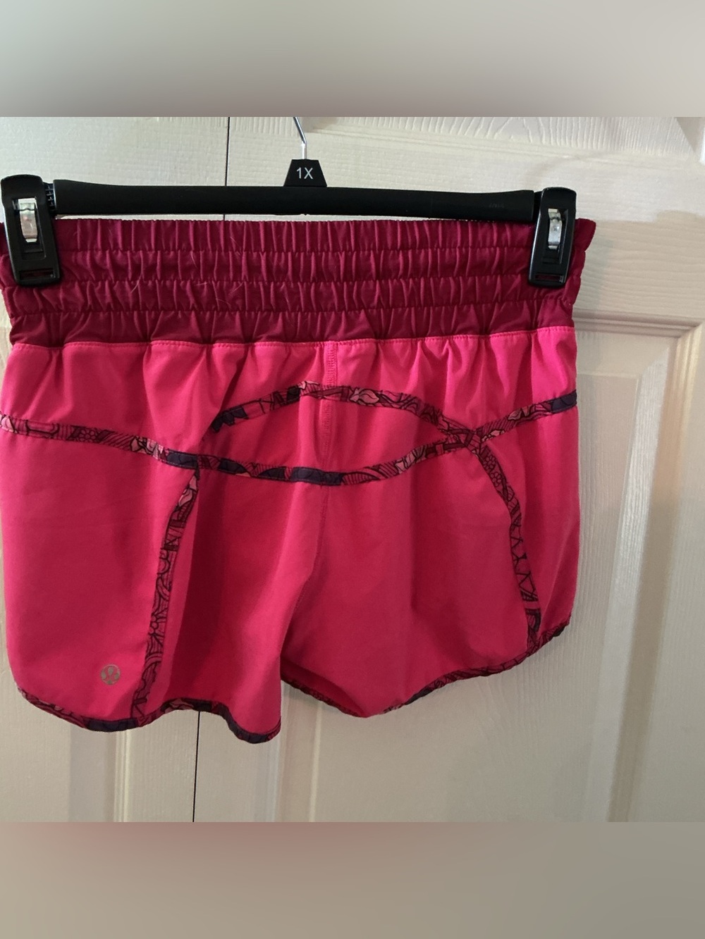 lululemon athletica Hot Pink Running Shorts with Contrast Trim